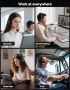 Нова слушалка Bluetooth хендсфри TECKNET за работа, кол център, шофьори, 15 м обхват, снимка 7