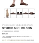 Дамски чехли от естествена телешка кожа STUDIOS NICKOLSON. Размер 41, снимка 3