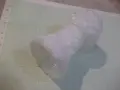 Ваза стъклена бяла, снимка 6