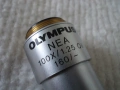 Обектив NEA 100x/1.25 Oil 160/- Olympus Japan, снимка 3