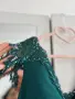 Луксозна официална дълга рокля S/M с дантела и камъни., снимка 4