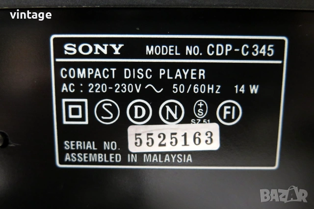 Sony CDP-C345 Multi Compact Disc Player, снимка 8 - Други - 55153778