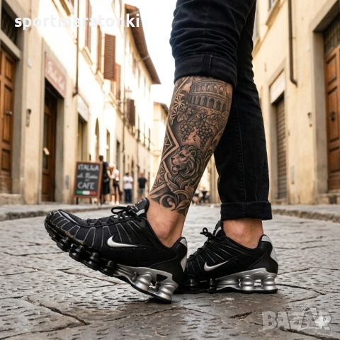 Nike Shox TL Black and Silver, снимка 2 - Маратонки - 54281768