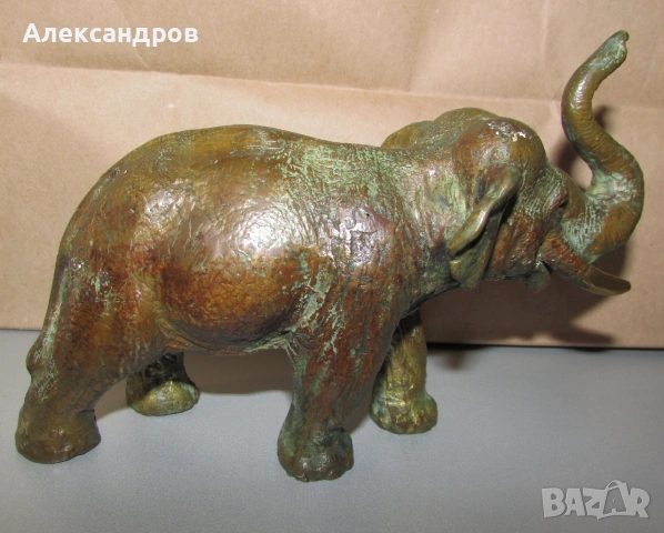 1290гр. авторски слон бронз, снимка 3 - Други ценни предмети - 55154231