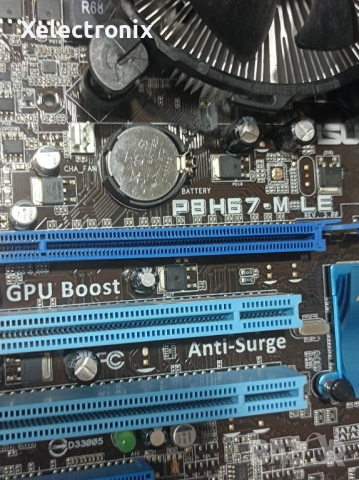 Asus P8H67-M LE i7-2600 3.4Ghz 4GB DDR3 - 1333 MHz, снимка 2 - Дънни платки - 54519072