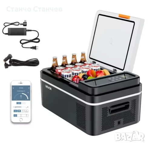 ХЛАДИЛНИК ЗА КОЛА 12V С КОМПРЕСОР 20L на 12/24/220 V, снимка 9 - Хладилни чанти - 55337742
