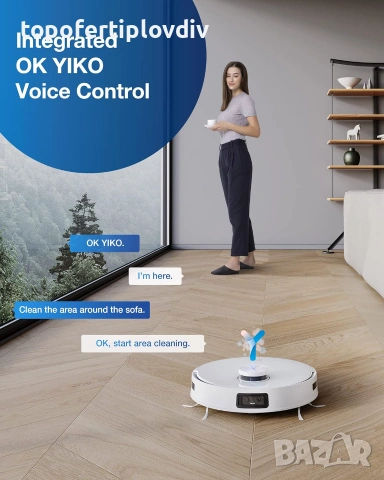 Прахосмукачка робот ECOVACS DEEBOT T10+,Гаранция и БЕЗПЛАТНА доставка до офис на ЕКОНТ, снимка 3 - Прахосмукачки - 55144345