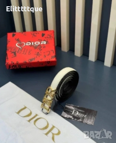 колан от естествена кожа в кутия Christian Dior 2см, снимка 8 - Колани - 54891437