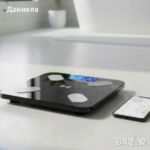 Smart Scale – Умна Bluetooth везна с анализ на телесни мазнини, BMI и мускулна маса, снимка 5 - Друга електроника - 54749211