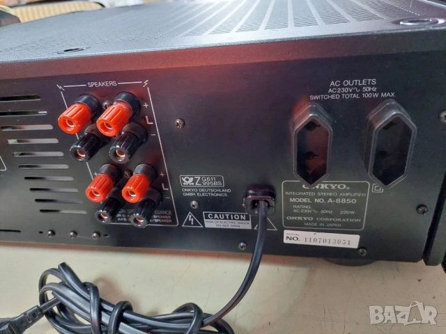 Усилвател Onkyo A-8850, снимка 5 - Ресийвъри, усилватели, смесителни пултове - 54265623