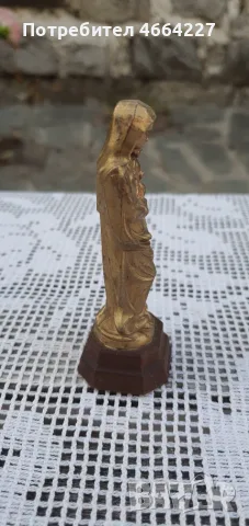 Красива статуетка Дева Мария с Младенеца, снимка 4 - Икони - 55553955