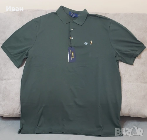 Нова оригинална фланелка Polo Ralph Lauren classic fit - размер L, M - 100% памук, снимка 8 - Тениски - 54079707