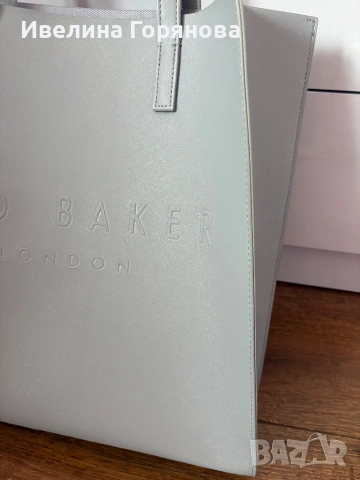 Оригинална чанта Ted Baker London Tote bag – светлосива , снимка 5 - Чанти - 54385440