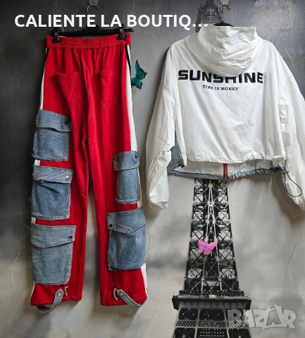 Дамски дънки с карго джобове , снимка 7 - Дънки - 54235558