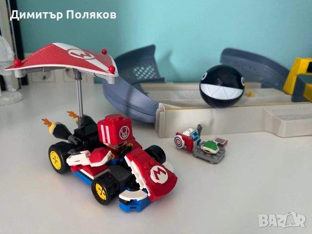 Игрален комплект Mattel Hot Wheels - Супер Марио + Lego cart, снимка 2 - Коли, камиони, мотори, писти - 55103494