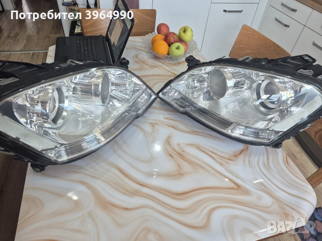 Кристални Неразличими от нови Оригинални фарове HELLA за Мерцедес МЛ164 Фейстлифт 