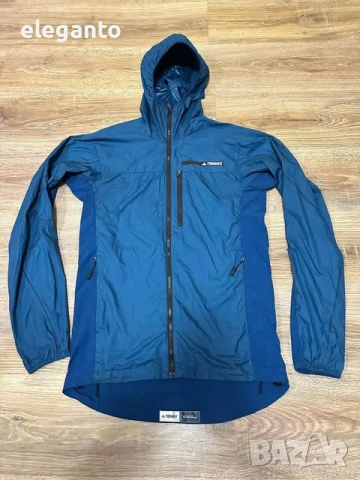 Мъжко яке ADIDAS Terrex Shield  Softshell Hoodie Jacket , L размер, снимка 2 - Якета - 54654162