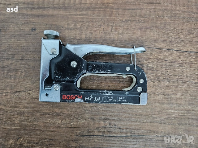 Ръчен такер за тип 41/53 Bosch HT 14 - за скоби 4, 6, 8, 10, 12, 14 mm, гвоздеи 14 mm
