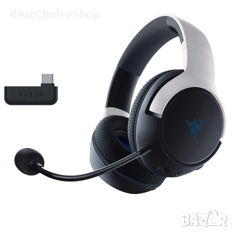 Razer Kaira - Двойни безжични PlayStation 5 слушалки TriForce Titanium 50 мм драйвери