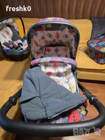3 в 1 Cosatto Giggle Quad бебешка количка - Hare Wood, снимка 16 - Детски колички - 54593585