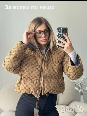 Gucci Дамско Двулицево Зимно Яке Гучи Код A1786, снимка 3 - Якета - 55648669