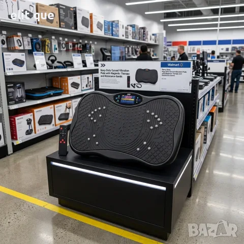 Вибрационна платформа 150W с Bluetooth, дистанционно и ластици – до 150 кг
