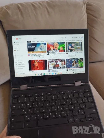 Лаптоп/Таблет - Chromebook Lenovo - 11.6" сензорен дисплей, 4 ядрa Intel, 4GB рам, 15 часа батерия, снимка 6 - Лаптопи за дома - 55421967