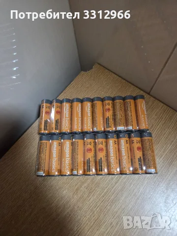 20 броя алкални батерии Amazon Basics. АА 1.5V
