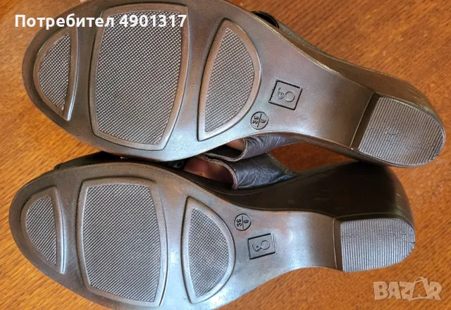 нови кожени чехли Next, 39ти номер, снимка 5 - Чехли - 55467801