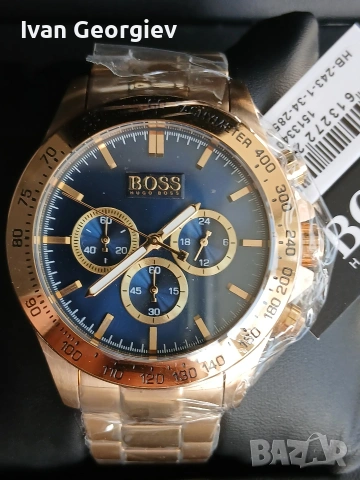 Нов часовник HUGO BOSS 1513340 ICON CHRONOGRAPH , снимка 1 - Мъжки - 54101387