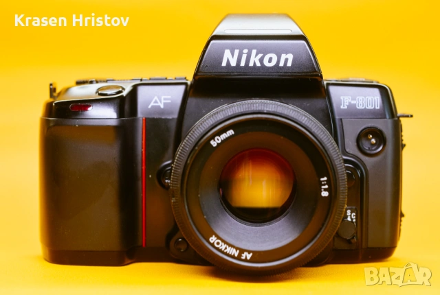 Nikon F-801 + Nikkor AF 50mm f/1.8, снимка 2 - Фотоапарати - 54916188