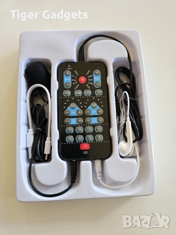 M10 Holy Live Sound Card – Външна звукова карта за стрийминг, пеене, подкасти и караоке, снимка 7 - Ресийвъри, усилватели, смесителни пултове - 55014394