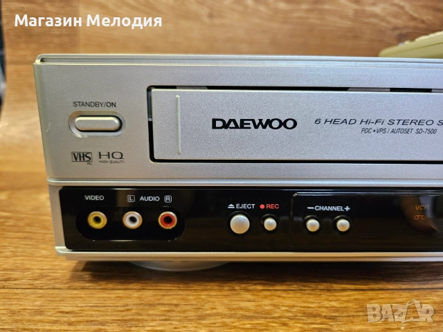 ДВД + Видео Daewoo SD-7500 – Перфектно състояние, Оригинално дистанционно, снимка 6 - Плейъри, домашно кино, прожектори - 55000021