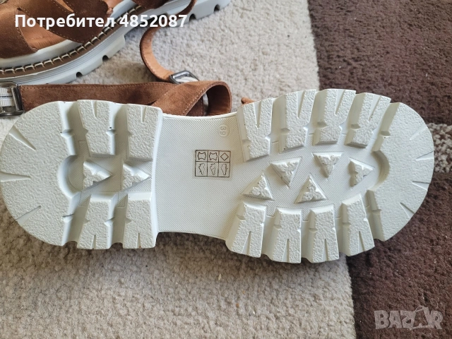 дамски велурени сандали 37-38, снимка 4 - Сандали - 55200817