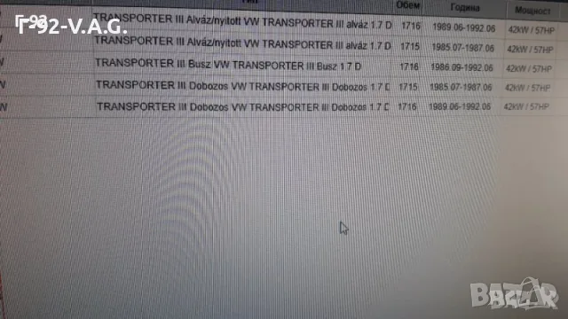 033103383L=750.094**NEU**ELRING**VAG**T3**1.7D**ГАРНИТУРА ЗА ГЛАВАТА**, снимка 6 - Части - 55391841