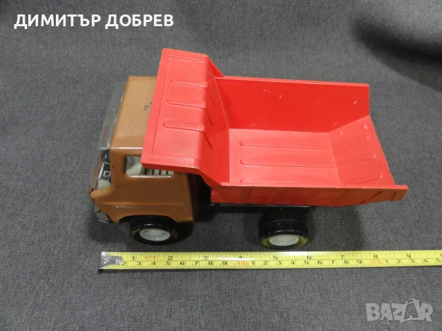 СТАРА РЕТРО СОЦ СССР МЕТАЛНА ИГРАЧКА КАМИОН САМОСВАЛ, снимка 7 - Колекции - 55536265