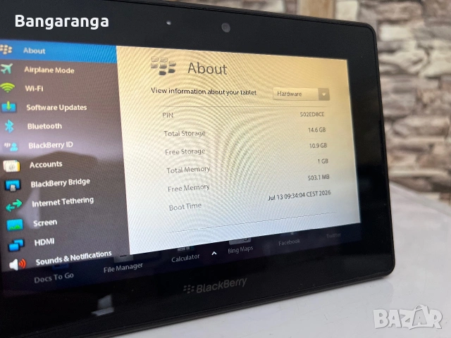 Таблет Blackberry PlayBook , снимка 4 - Таблети - 55276869