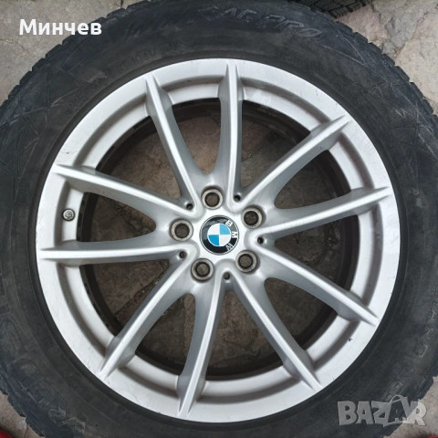 Оригинални 18 цола джанти за БМВ със зимни гуми и вентили с датчици, снимка 3 - Гуми и джанти - 53995409