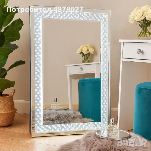 Стилно LED огледало, снимка 2 - Огледала - 55594322