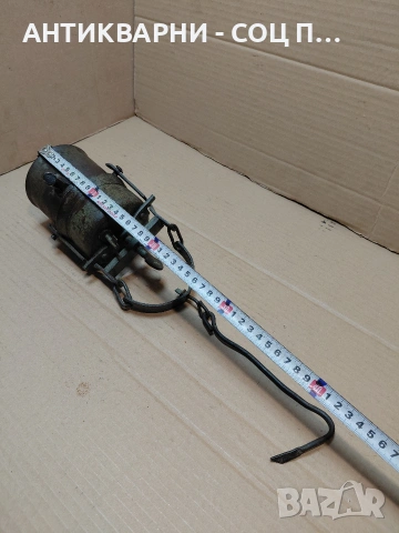 Соц Стара Антична Карбитна Лампа 1.100кг. НОМЕР 1416., снимка 11 - Антикварни и старинни предмети - 54128435