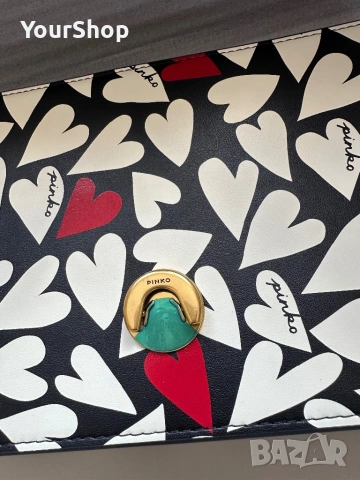 Дамска чанта Pinko Love One, снимка 3 - Чанти - 54061474