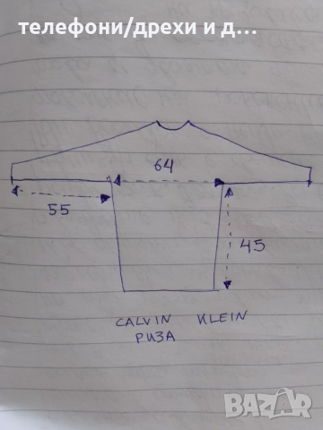 Оригинална памучна риза Calvin Klein Regular Fit (размер 17), снимка 3 - Ризи - 54777285