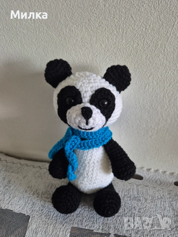 Ръчно изработена играчка - Панда, снимка 4 - Плюшени играчки - 53041168