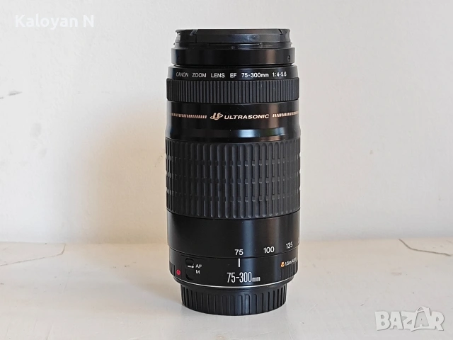Обектив Canon EF 75-300mm f/4-5.6 USM за Canon EOS / EF байонет, снимка 4 - Обективи и филтри - 55086581