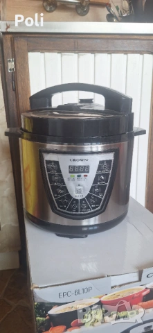 Мултикукър под налягане Crown EPC-6L10P 6 литра, снимка 2 - Мултикукъри - 54007154