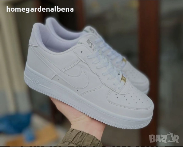 Nike Air Force 1 Low Triple White – Дамски маратонки в бяло | Размери 36–40