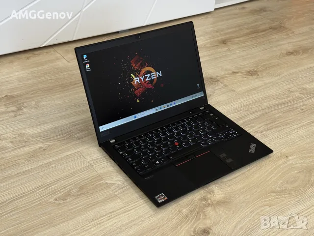 Като Нов 14'FHD IPS Touch 32GB DDR4  Ryzen 5 Pro-5650u/Lenovo Thinkpad T14 Gen 2  1TB SSD, снимка 2 - Лаптопи за работа - 55391136