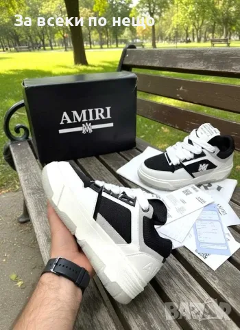 Amiri MA-1 Sneaker "White/Black" Мъжки Маратонки👟Дамски Маратонки Код ch39, снимка 4 - Маратонки - 55414564