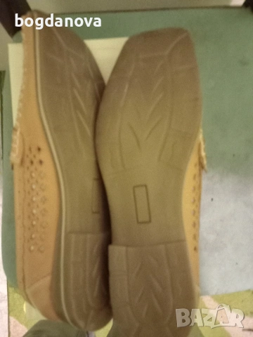 Чисто нови дамски мокасини от естествена кожа, снимка 6 - Дамски ежедневни обувки - 54035250
