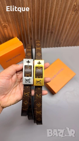 колани от естествена кожа в кутия Louis Vuitton 